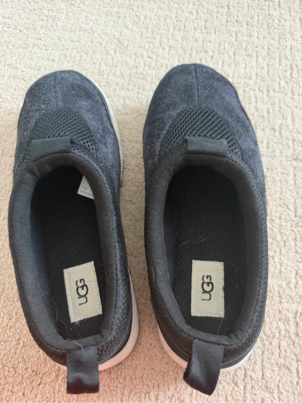 UGG Kids Black Slip-On Athletic Sneakers